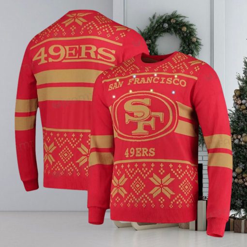 49ers Christmas Sweater Red And Brown San Francisco 49ers Gift