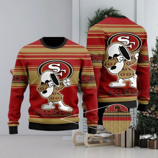 49ers Christmas Sweater Snoopy Dabbing San Francisco 49ers Gift