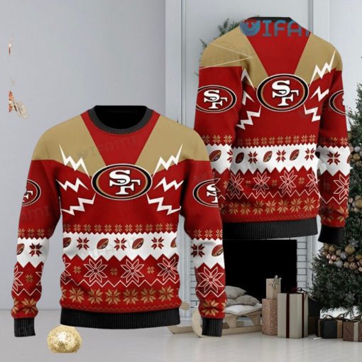 49ers Christmas Sweater Xmas Pattern San Francisco 49ers Gift