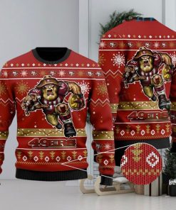 49ers Ugly Christmas Sweater Mascot San Francisco 49ers Gift