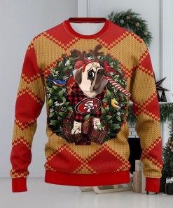 49ers Ugly Christmas Sweater Pug San Francisco 49ers Gift