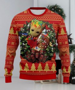 49ers Ugly Sweater Baby Groot Wreath San Francisco 49ers Gift