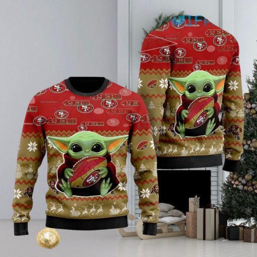 49ers Ugly Sweater Baby Yoda San Francisco 49ers Gift