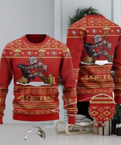 49ers Ugly Sweater Boba Fett Baby Yoda San Francisco 49ers Gift