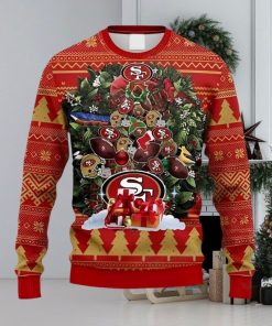 49ers Ugly Sweater Christmas Tree San Francisco 49ers Gift