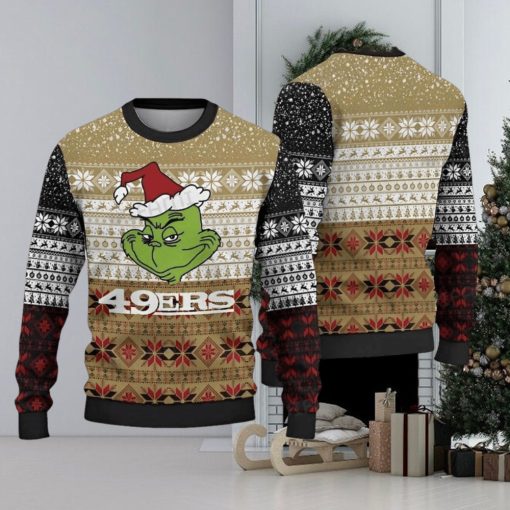 49ers Ugly Sweater Grinch San Francisco 49ers Gift