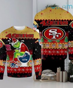 49ers Ugly Sweater Grinch Toilet San Francisco 49ers Gift