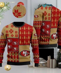 49ers Ugly Sweater Snowflake Logo Pattern San Francisco 49ers Gift