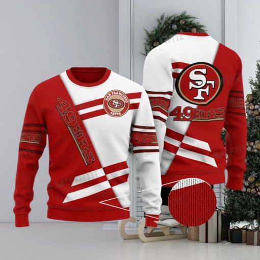 49ers Ugly Sweater White And Red San Francisco 49ers Gift