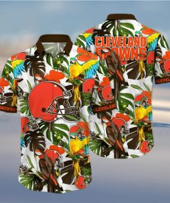 Trending NFL Cleveland Browns Flower Hawaiian Shirt