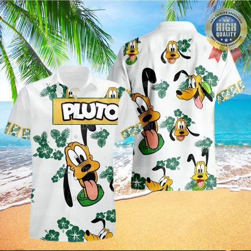 Pluto Dog Hibiscus Disney Cruise 2023 Disney Hawaiian Shirt