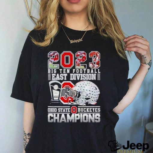 2023 Big Ten Football East Division Ohio State Buckeyes Champions T Shirt