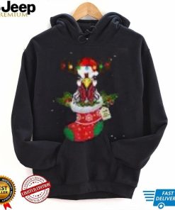 Christmas Lights Chicken Santa Funny Xmas Tree Chicken Shirt