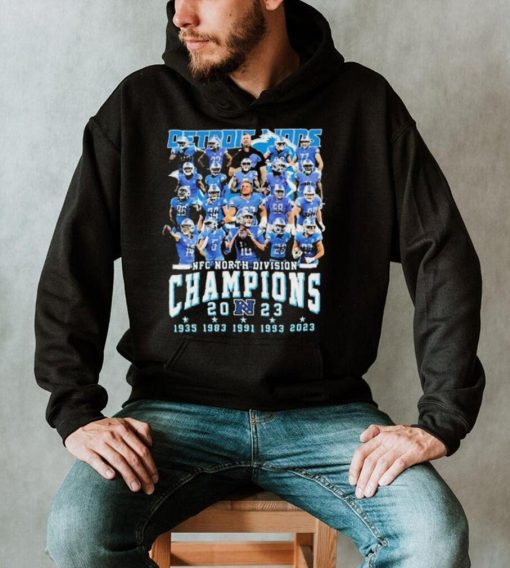 5 Time NFC North Division Champions Detroit Lions Football Team Shirt