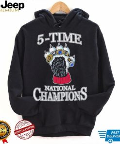 5 time UConn National champions shirt