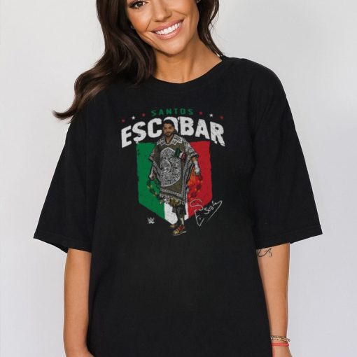 500 Level Black Santos Escobar Flag T Shirt