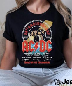 50th Anniversary 1979 2023 ACDC Thank You for the memories signatures shirt