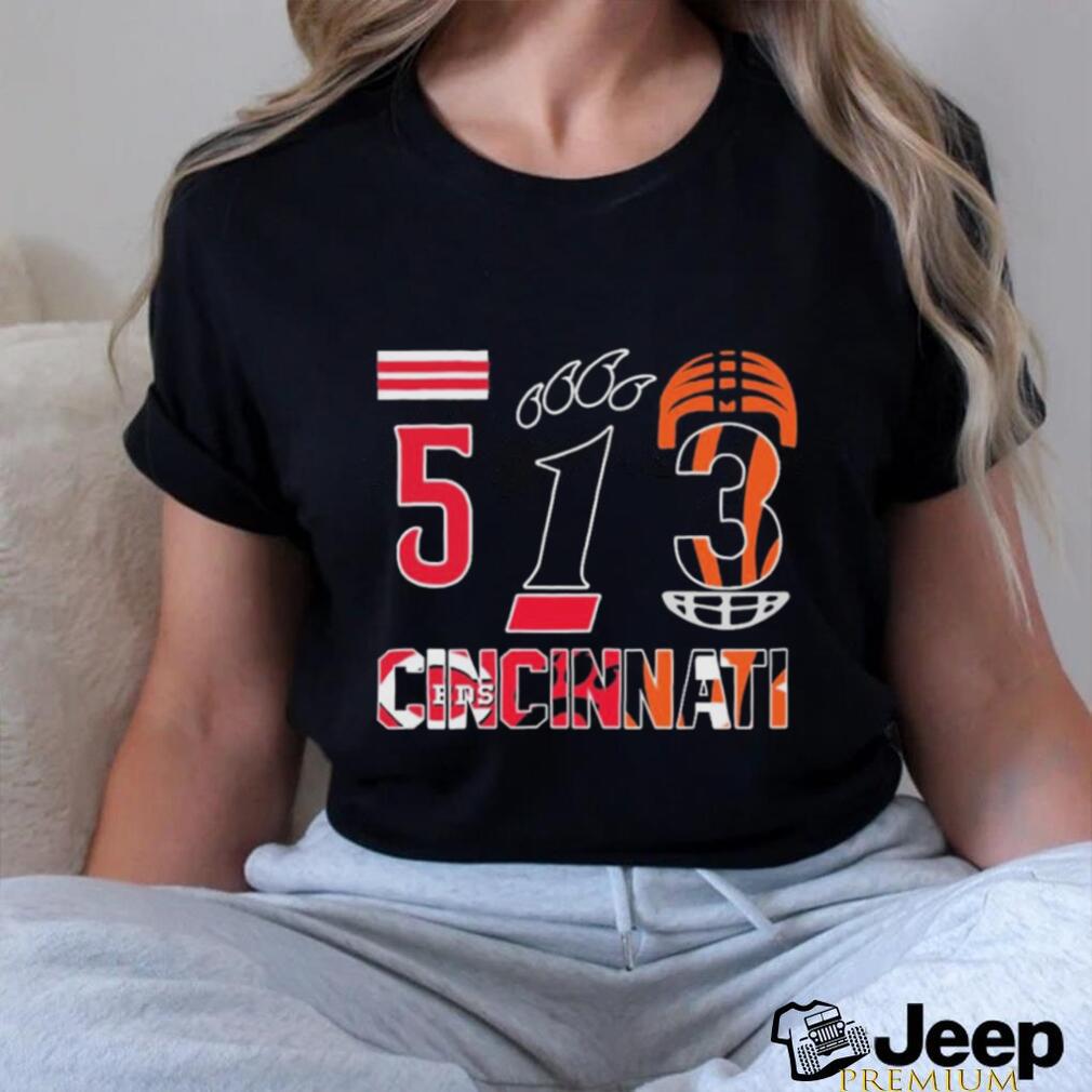 513 cincinnati sports teams logo reds and bengals shirt - teejeep