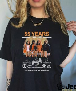 55 Years 1968 – 2023 Led Zeppelin Thank You For The Memories T Shirt