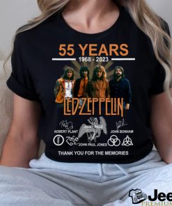 55 Years 1968 – 2023 Led Zeppelin Thank You For The Memories t shirt