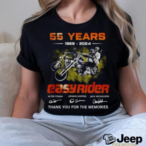 55 Years 1969 – 2024 Easy Rider Thank You For The Memories T Shirt