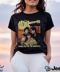 57Th Anniversary 1966 2023 Signatures The Monkees T Shirt Band Shirt Unisex Hoodie