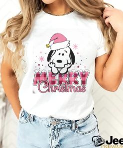 Cute Snoopy Peanut Santa Merry Christmas Shirt