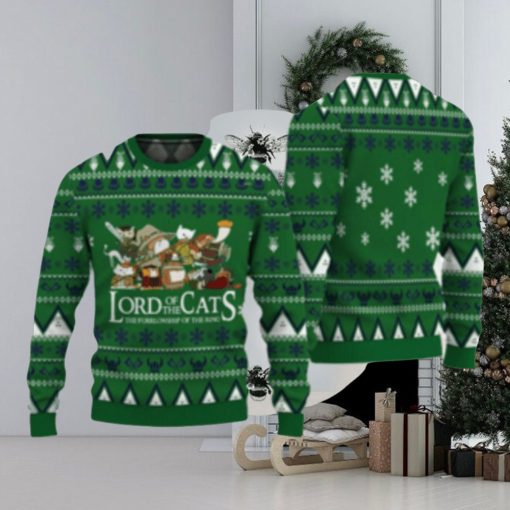 Lord Of Cats Xmas Ugly Christmas Sweater Xmas Christmas Gift Vacation Sweatshirt