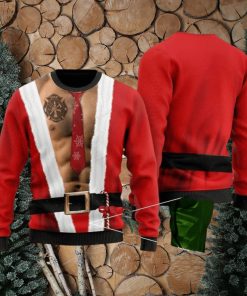 6 Packs Body With Firefighter Tattoo For Firefighters Ugly Christmas Sweater For Men & Women