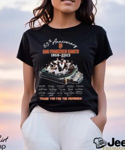 65th Anniversary San Francisco Giants 1958 – 2023 Thank You For The Memories T Shirt