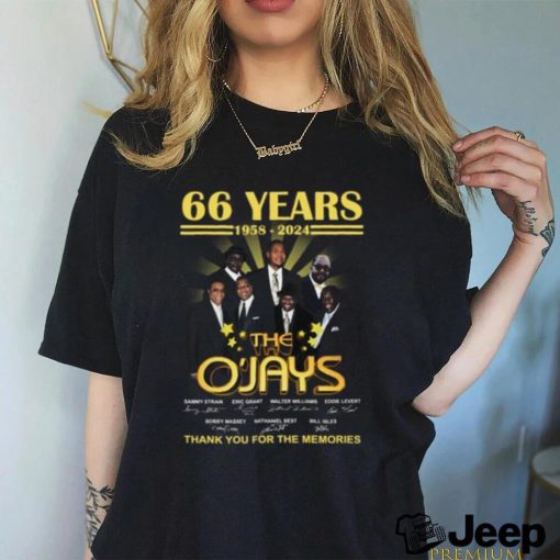 66 Years 1958 – 2024 The O’Jays Thank You For The Memories T Shirt