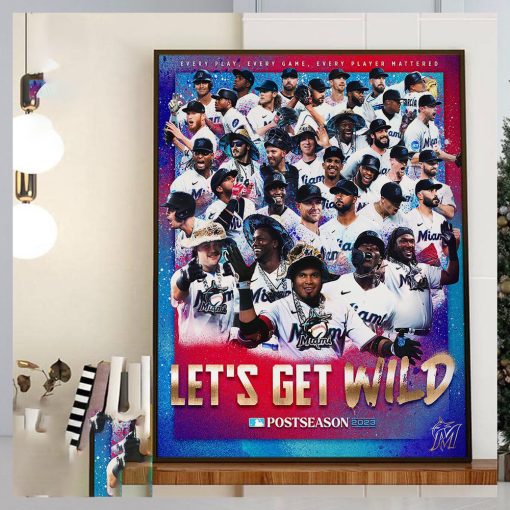 2023 Miami Marlins Are MLB Postseason Bound Home Decor Poster Canvas