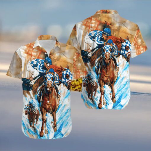 Kentucky Derby Horse Racing Hawaiian Shirt