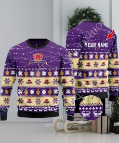 Personalized Christmas Twinkle Lights Crown Royal Christmas Beer Sweater