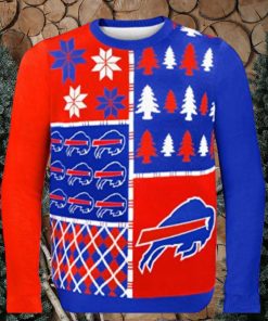 Nfl Buffalo Bills Busy Block Ugly Christmas Sweaters
