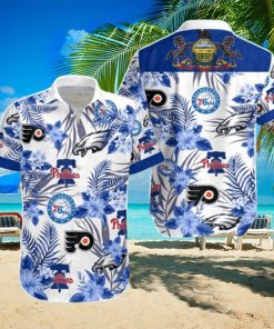 76ers Phillies Philadelphia Eagles Hawaiian Shirt Practical Beach Gift