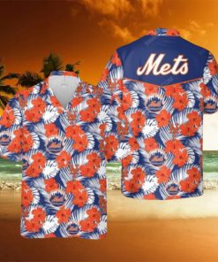 Aloha MLB New York Mets Hawaiian Shirt Hibiscus Flowers Beach Gift For Him