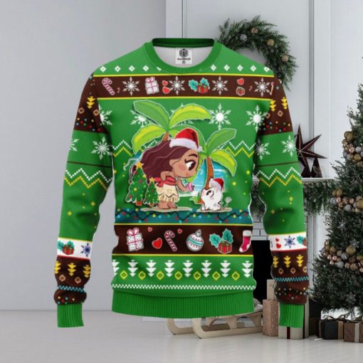 Moana Green Amazing Gift Ugly Christmas 3D Sweater Christmas Gift For Men And Women