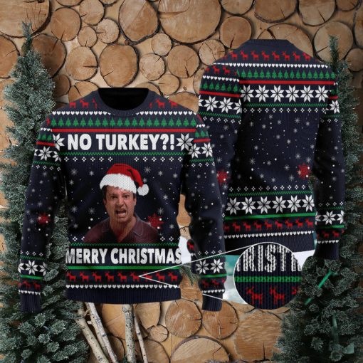 No Turkey Merry Quotes British TV Series Ugly Christmas Sweater Gift For Men Women