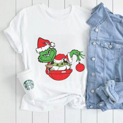 Grinch With Baby Yoda Christmas T Shirt