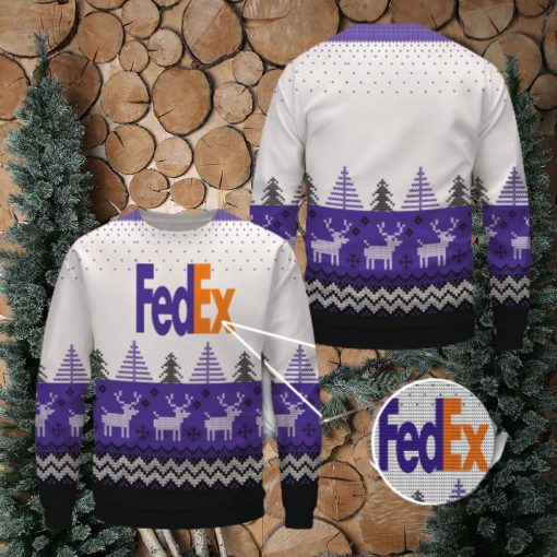 Fedex Wool Merry Christmas Ugly Sweater