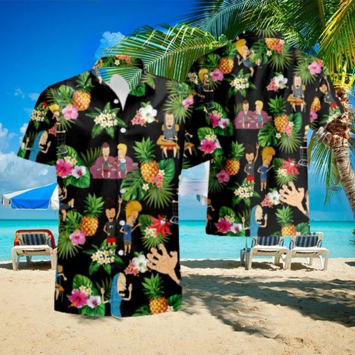 The Beavis And Butt Head Tv Show Summer Party Set 3D Hawaiian Shirt And Short Gift For Men And Women