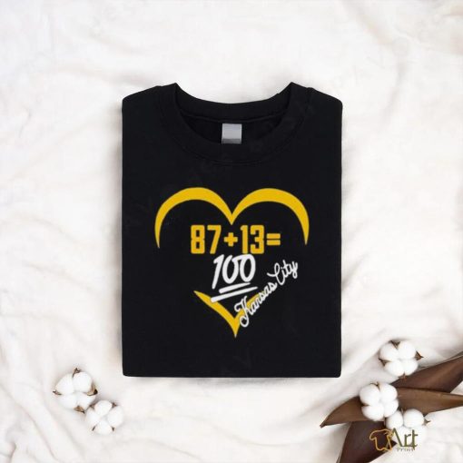 87+13=100 Kansas city shirt