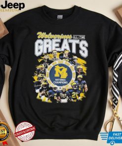 Wolverines All Time Greats National Champions Signature Shirt