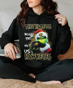 Santa Grinch Christmas They Hate Us Because Ain’t Us Iowa Hawkeyes Shirt