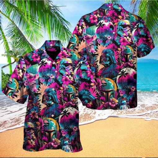 Star Wars Synthwave Hawaiian Shirt