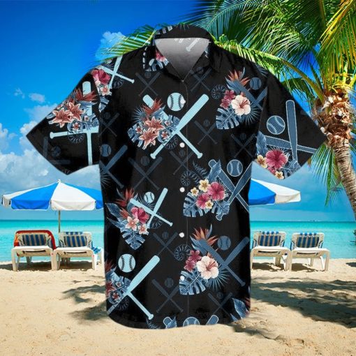 Floral Baseball Tropical Vibe Hawaiian Aloha Shirts