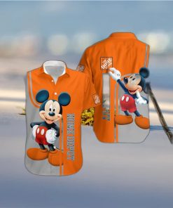 3D All Over Printed Home Depot Mickey Lover Short Sleeve Summer Gift Hawaiian Shirt