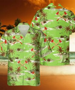 AWESOME FIREFIGHTER AOP POCKET HAWAIIAN SHIRT