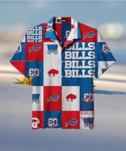 NFL Buffalo Bills Logo Collection Plaid Pattern Hawaiian Shirt